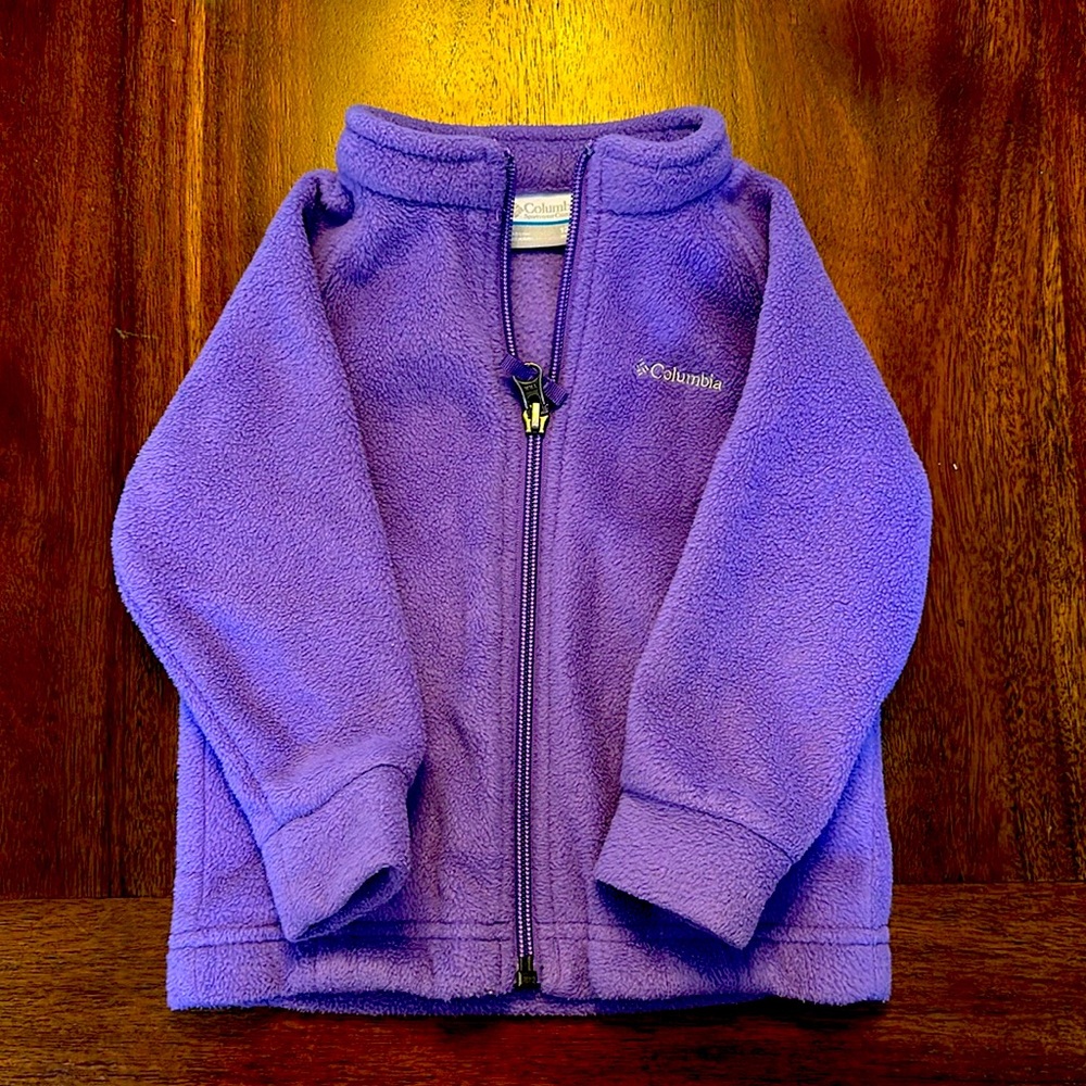 Columbia fleece jacket baby girl size 12-18 months - perfect for fall!